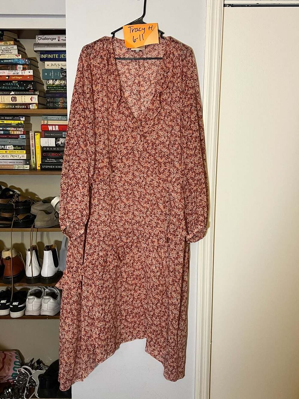 Maeve by Anthropologie Sirena Ruffled High Low Floral Tunic Dress